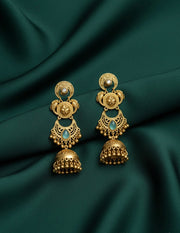 Gold Plated Treditional Fancy Earrings