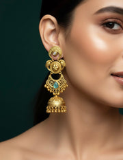 Gold Plated Treditional Fancy Earrings