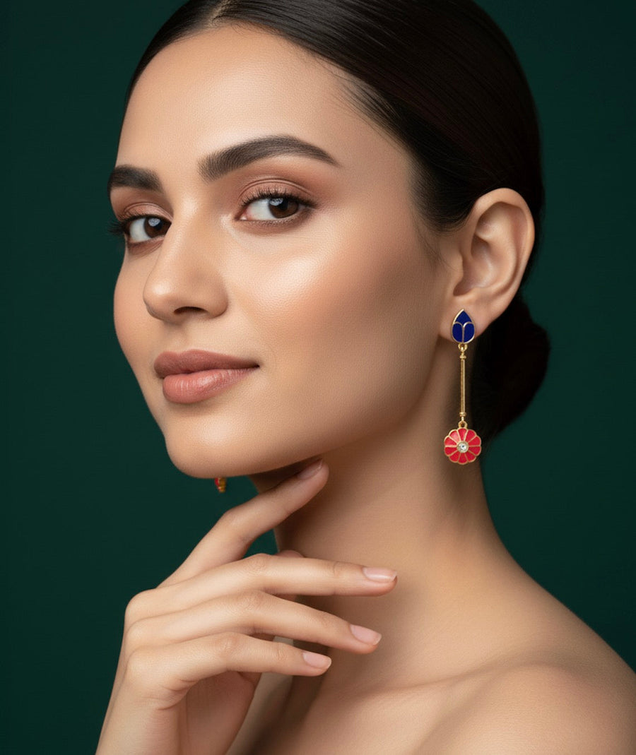 Gold Plated Tessals Earrings