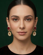 Gold Plated Treditional Fancy Earrings
