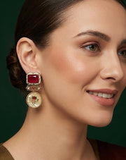Gold Plated Treditional Fancy Earrings