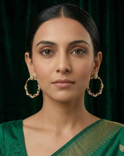 Beautiful Meenakari Chandbali Earrings