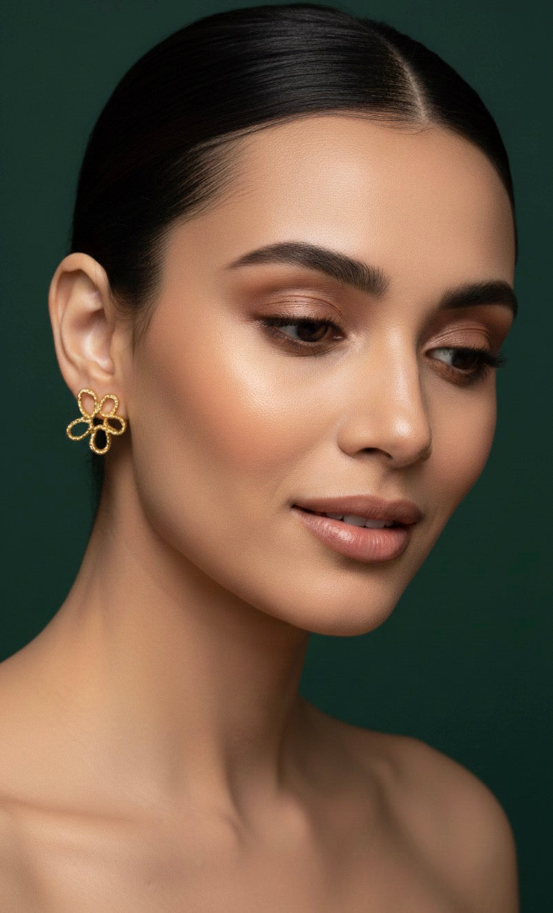 Fancy Stylish Flower Studs