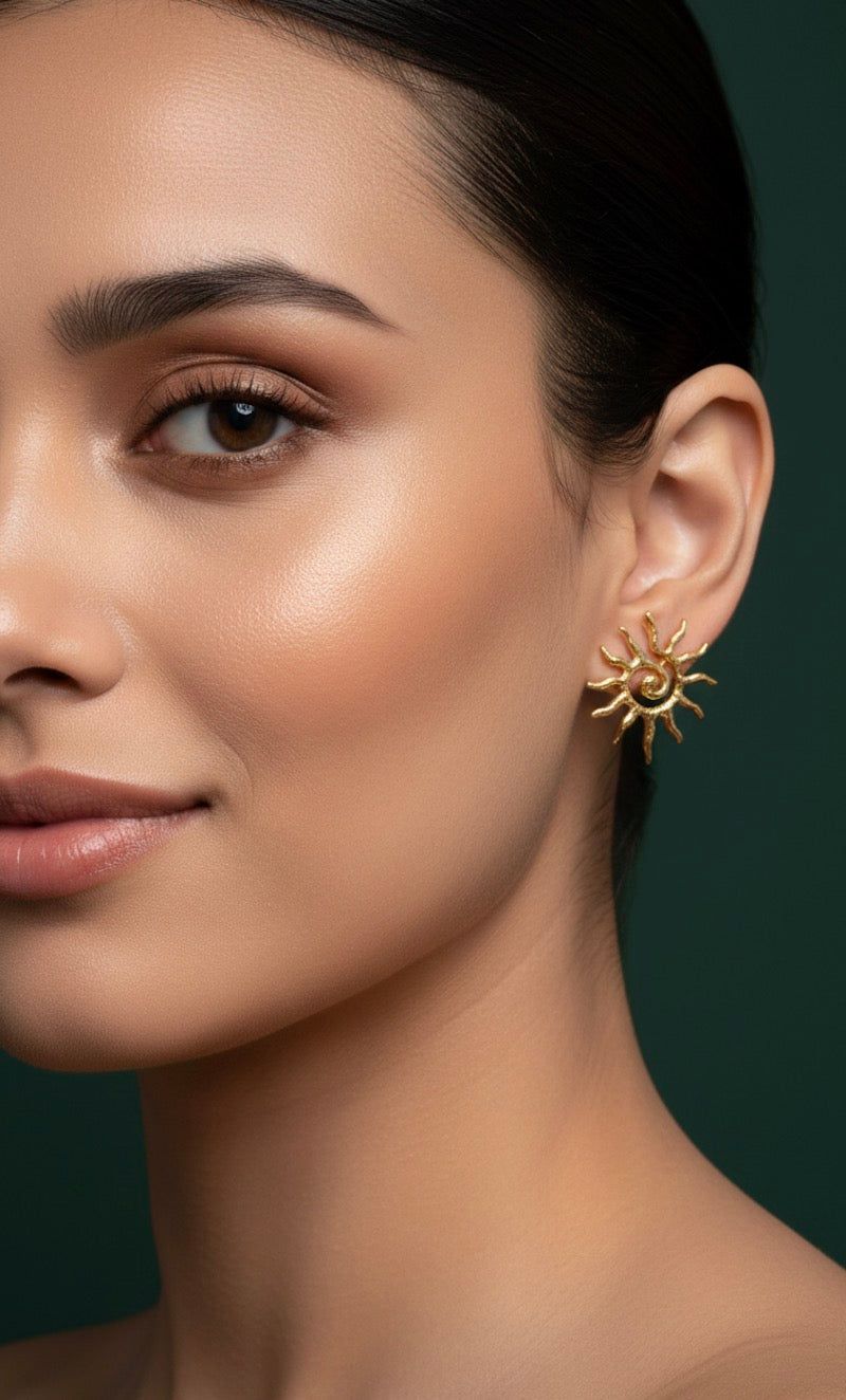 Beautiful Sun Shaped Studs