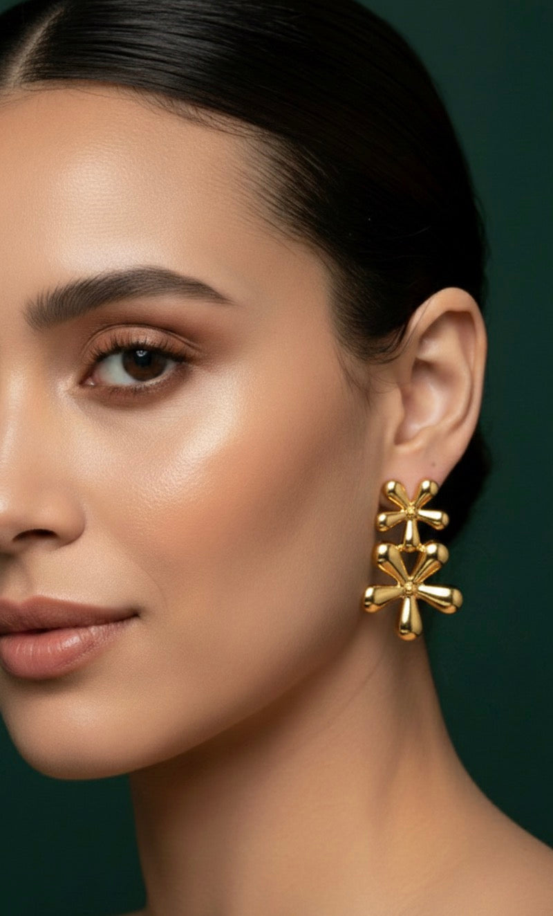 Trendy Design Mini Flower Earrings