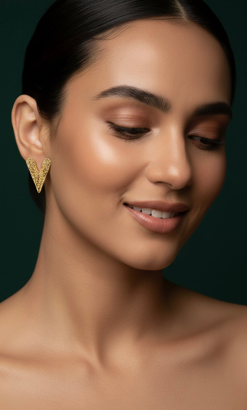 Beautiful Heart Shaped Earrings