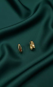Trendy Gold Plated Hoops