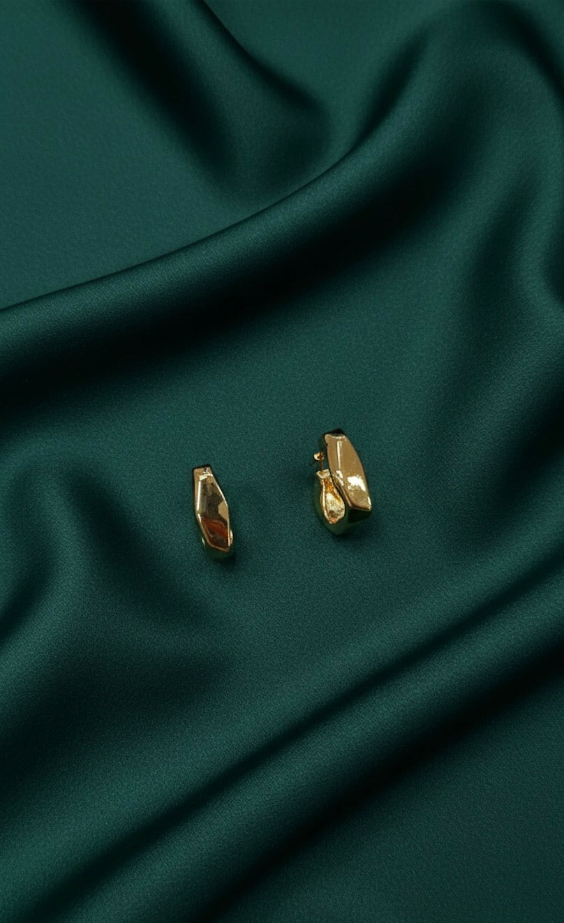 Trendy Gold Plated Hoops
