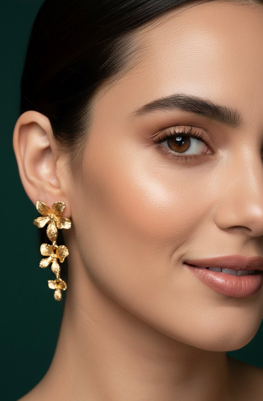 Floral Design Earrings
