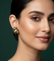 Fancy Golden Antique Studs