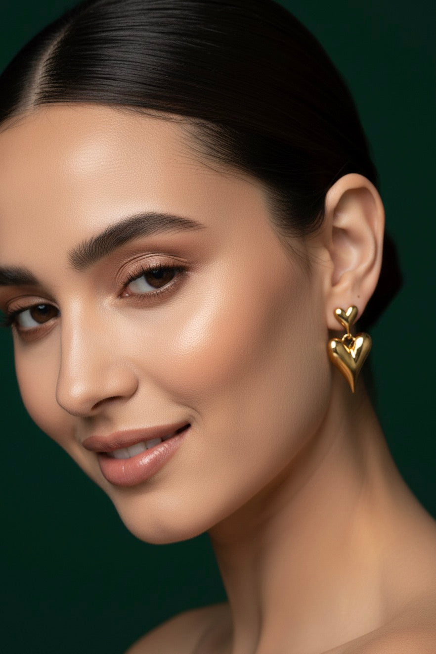 Beautiful Heart Shaped Earrings