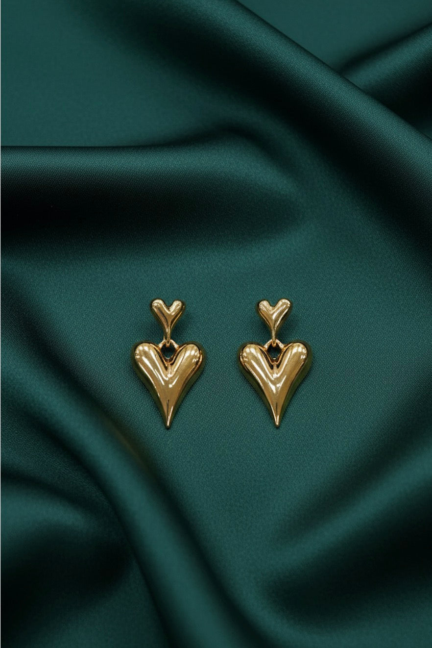 Beautiful Heart Shaped Earrings