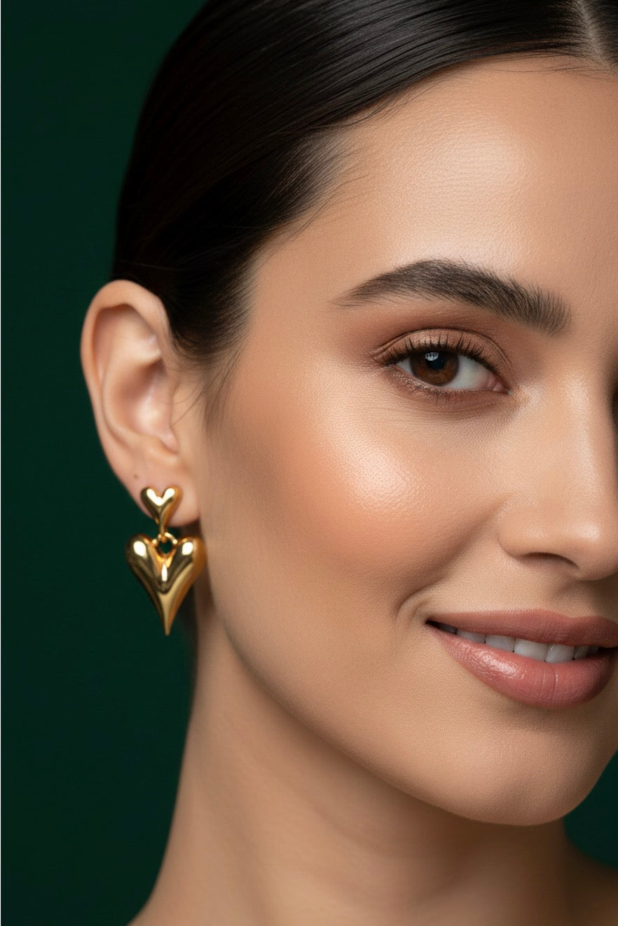 Beautiful Heart Shaped Earrings