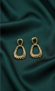 Contaporary Golden Antique Earrings