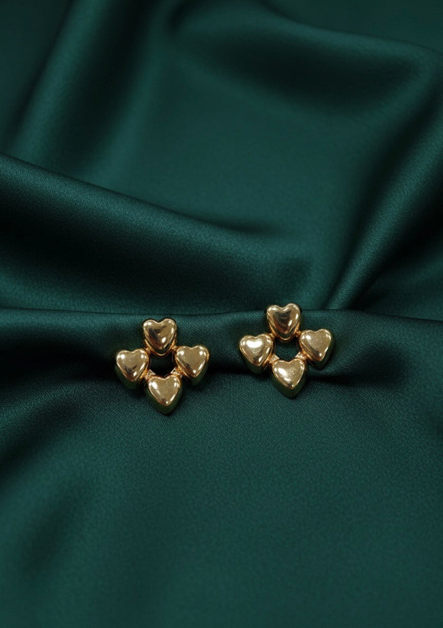 Fancy Golden Antique Studs
