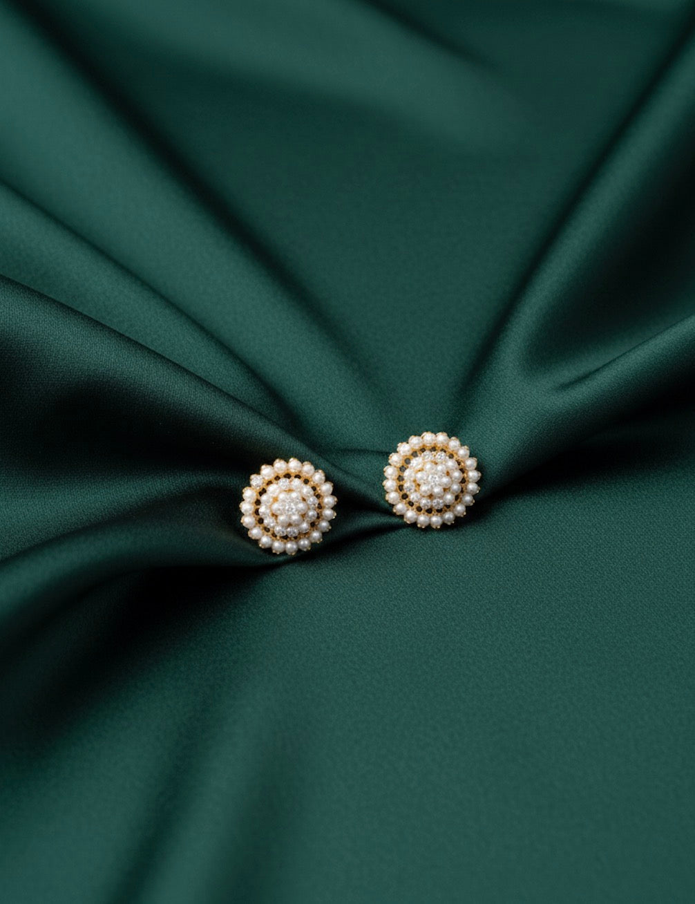 Fancy Beaded Mini Studs