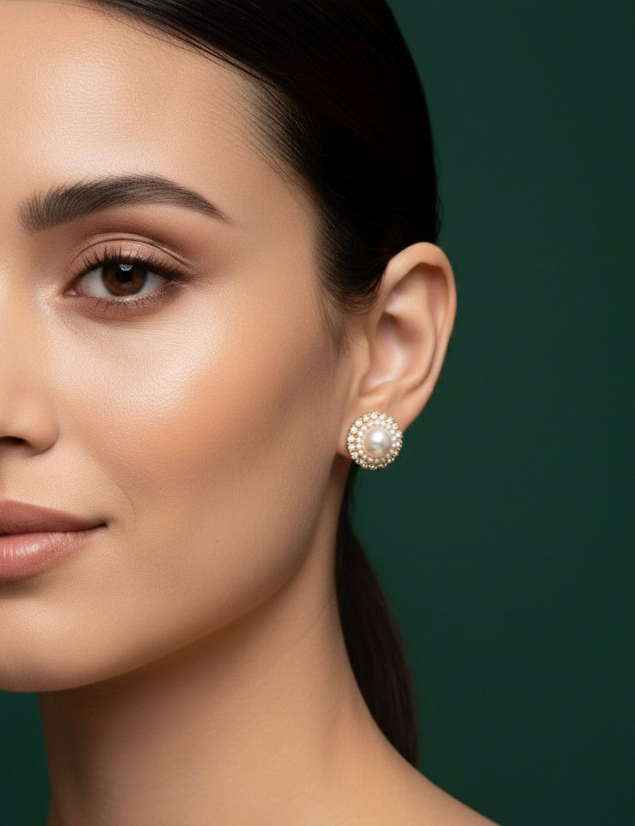Fancy Pearl & Beaded Mini Studs