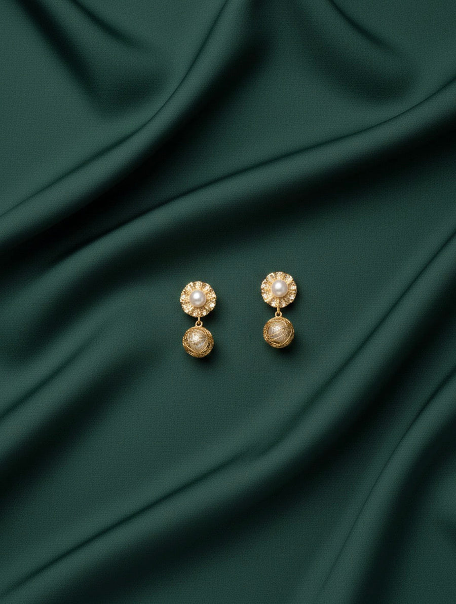 Gold Plated Fancy Earrings