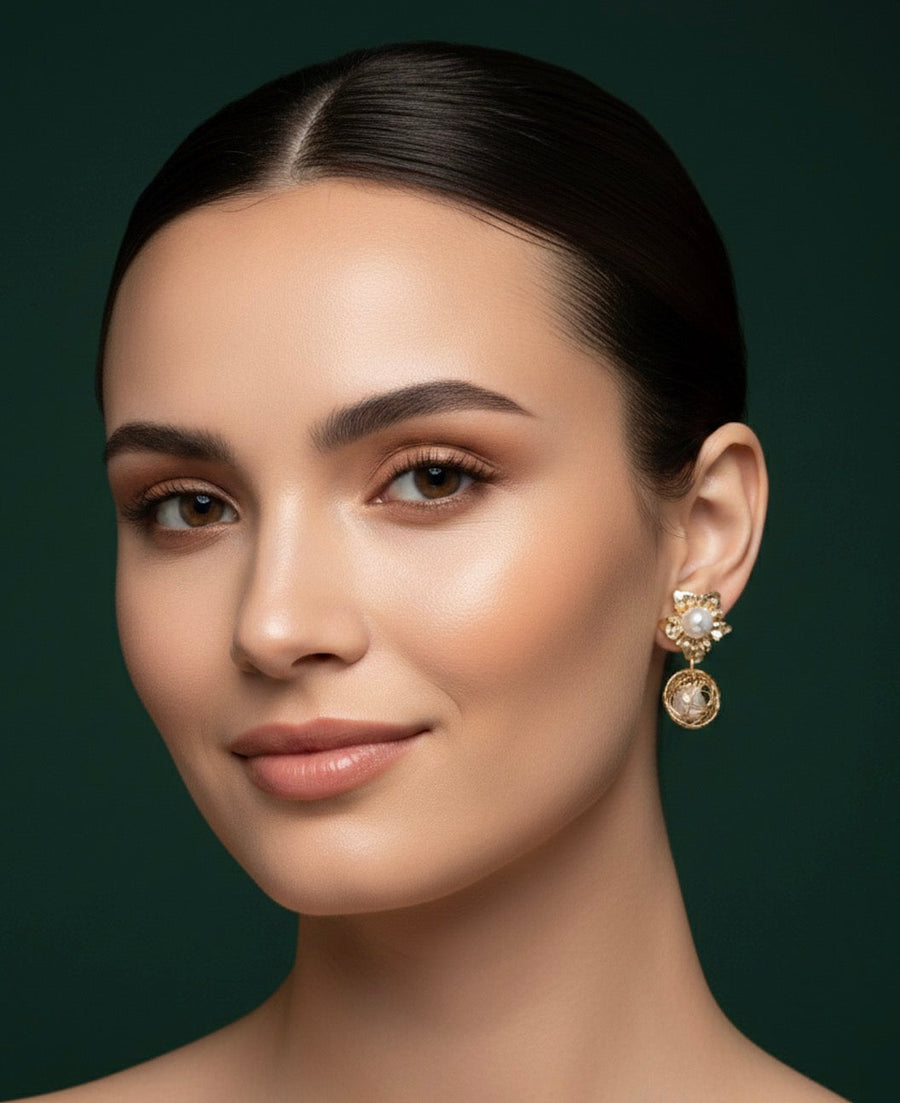 Gold Plated Fancy Earrings