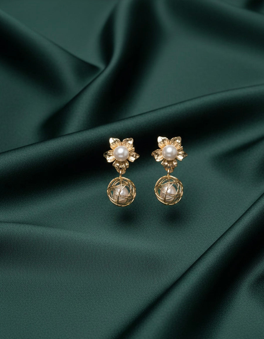Gold Plated Fancy Earrings