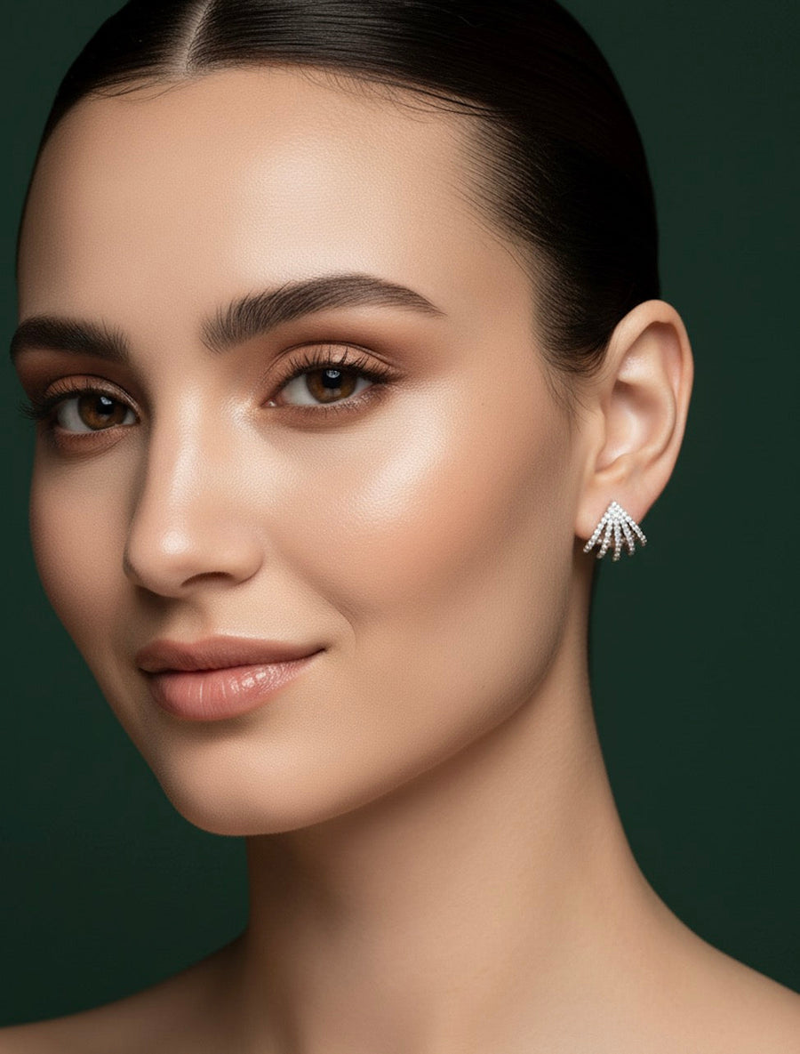 Silver Plated Fancy Studs