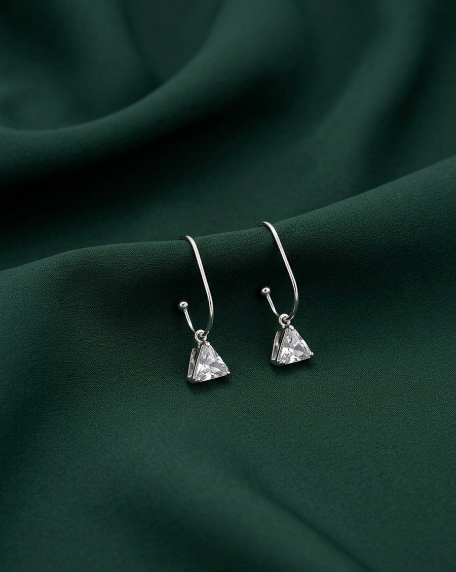 Silver Plated Fancy Hoops
