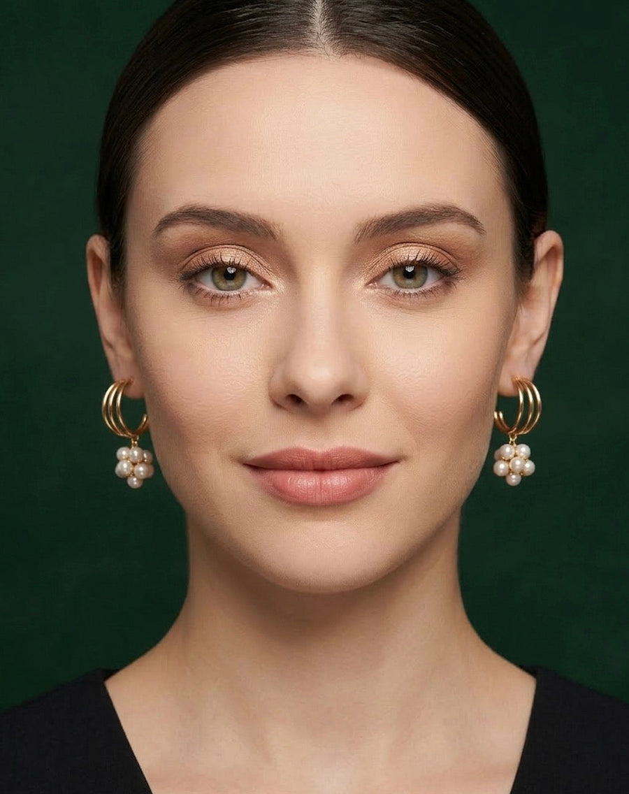 Gold Plated Fancy Earrings