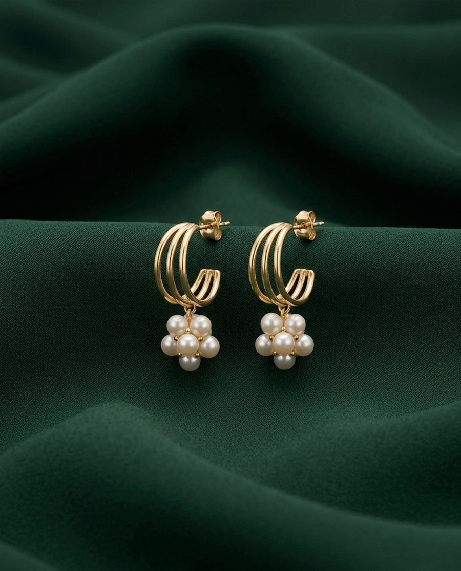 Gold Plated Fancy Earrings