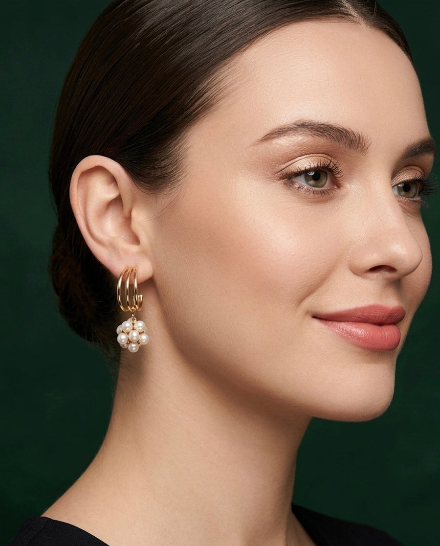 Gold Plated Fancy Earrings