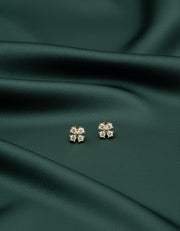Fancy Beaded Mini Flower Studs