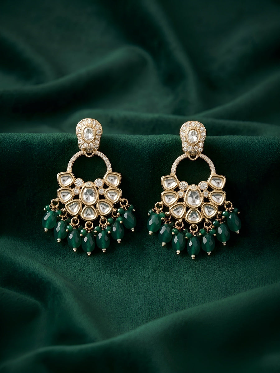 Kundan & Pearl Traditional Ethnic Statement Earrings