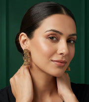 Brass Plated Indo-Western Jhumka