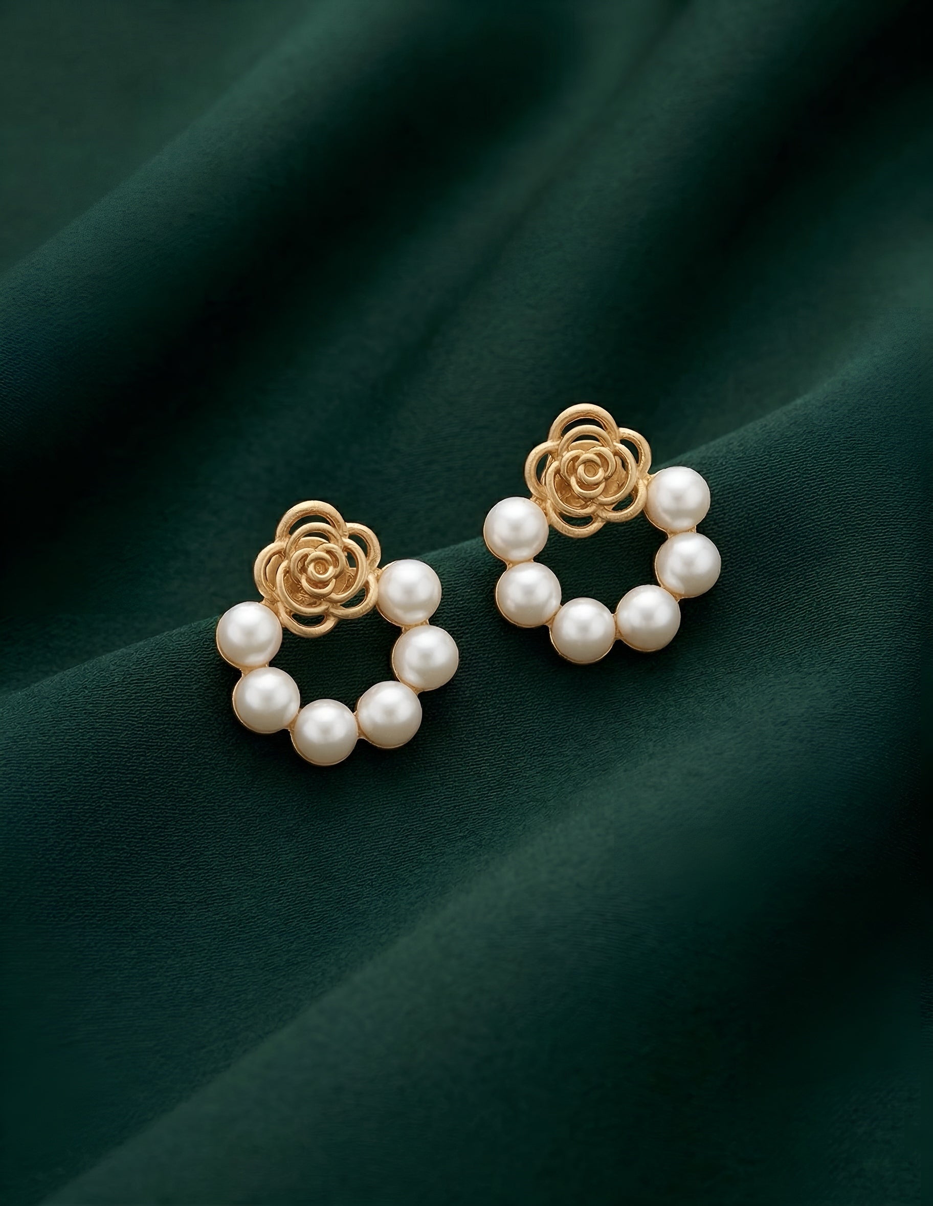 Fancy Pearl Unique Style Studs