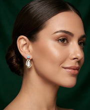 Gold Plated Fancy Beaded Unique Style Earrings