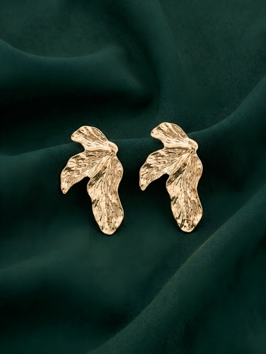 Gold Plated Contemporery Earrings