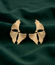 Gold Plated Contemporery Earrings