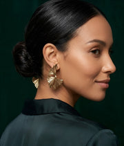 Gold Plated Contemporery Earrings