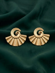 Gold Plated Contemporery Studs