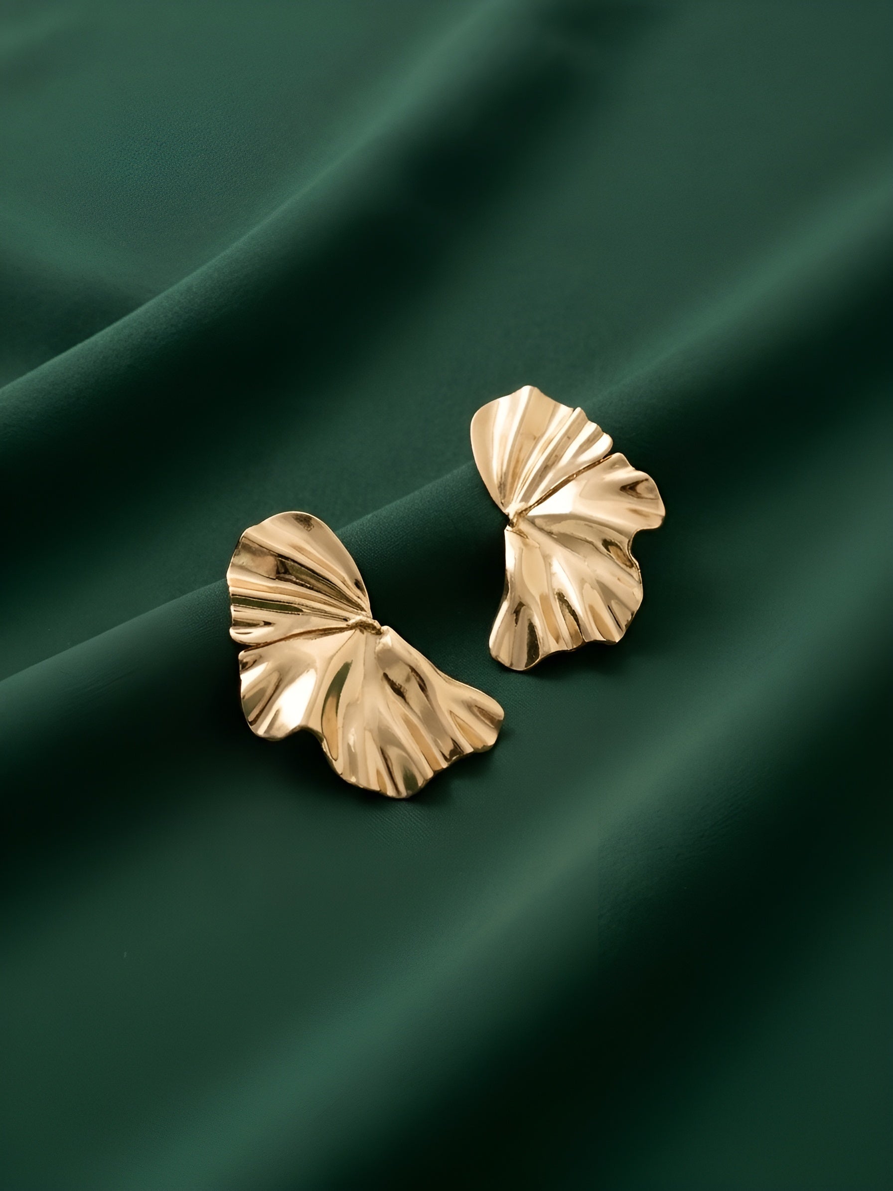 Gold Plated Contemporery Earrings