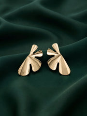 Gold Plated Contemporery Earrings