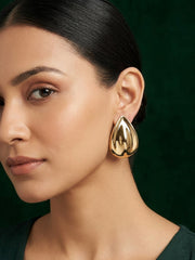 Gold Plated Contemporery Earrings