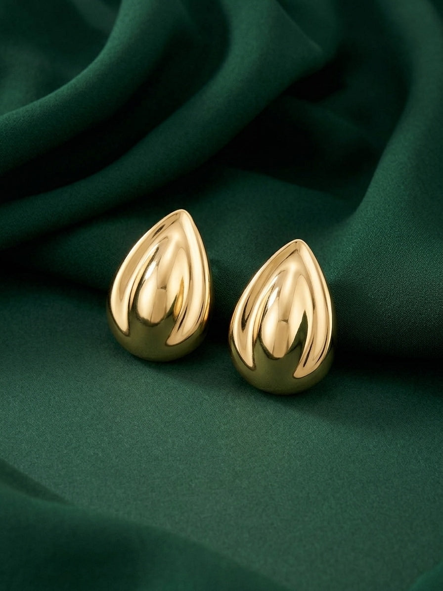 Gold Plated Contemporery Earrings