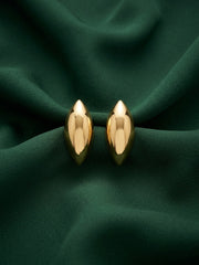 Gold Plated Contemporery Unique Design Earrings
