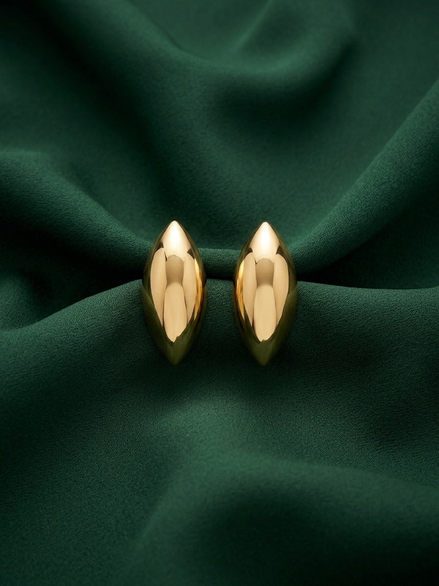 Gold Plated Contemporery Unique Design Earrings