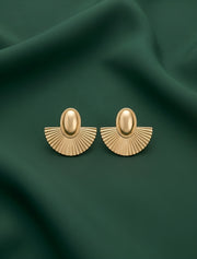 Gold Plated Contemporery Earrings