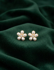 Gold Plated Flower Studs