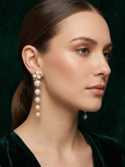 Gold Plated Pearls Earrings