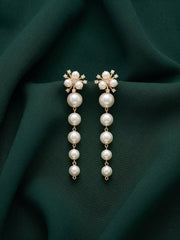 Gold Plated Pearls Earrings