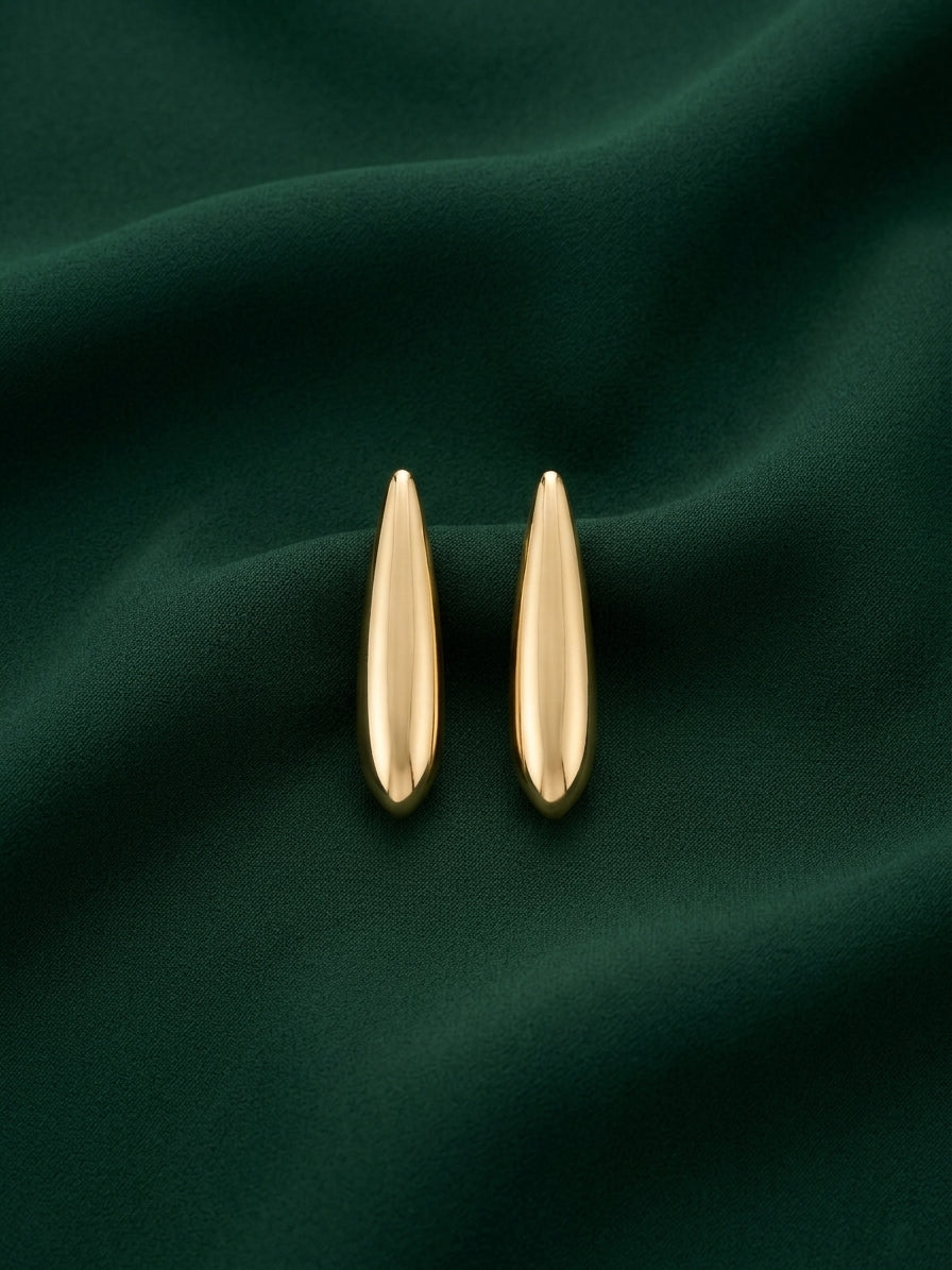 Gold Plated Contemporery Earrings