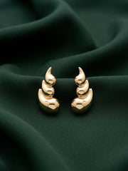 Gold Plated Contemporery Earrings